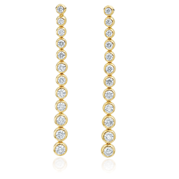 Gumuchian 18K  Moonlight Stiletto Diamond Earrings